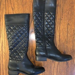 STUNNING Ann Taylor Knee High Quilted Boots 7.5